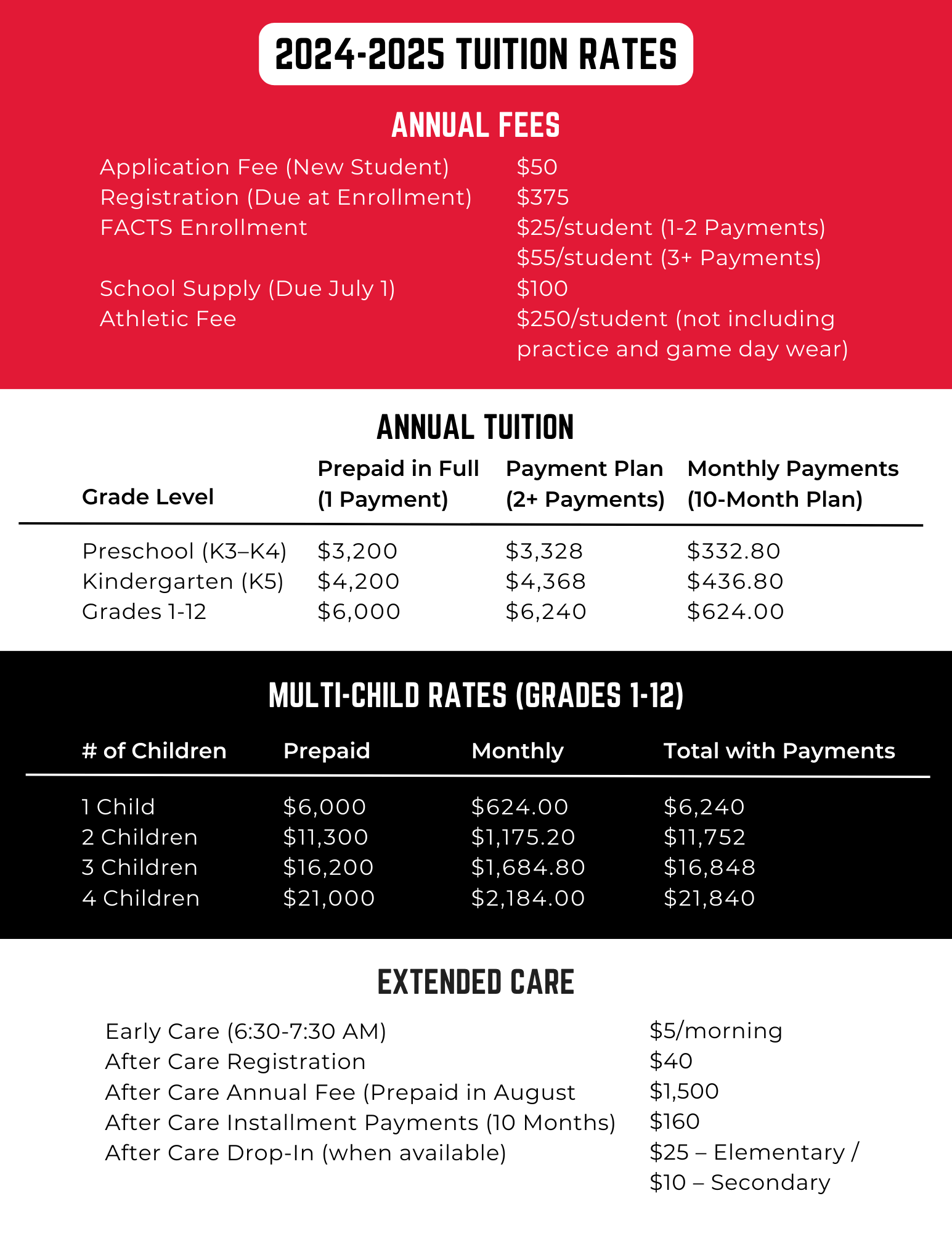 Tuition & Fees Columbus Christian Academy